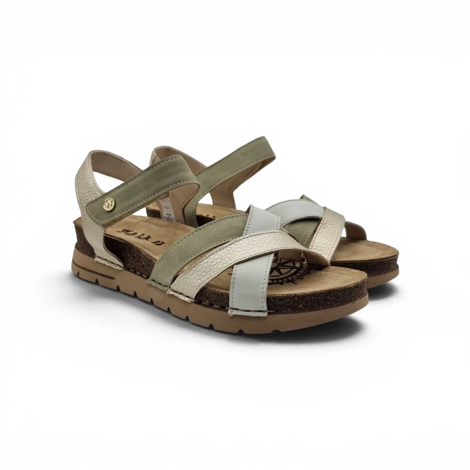 Walk in the city 50720 sandali in vera pelle con liste incrociate