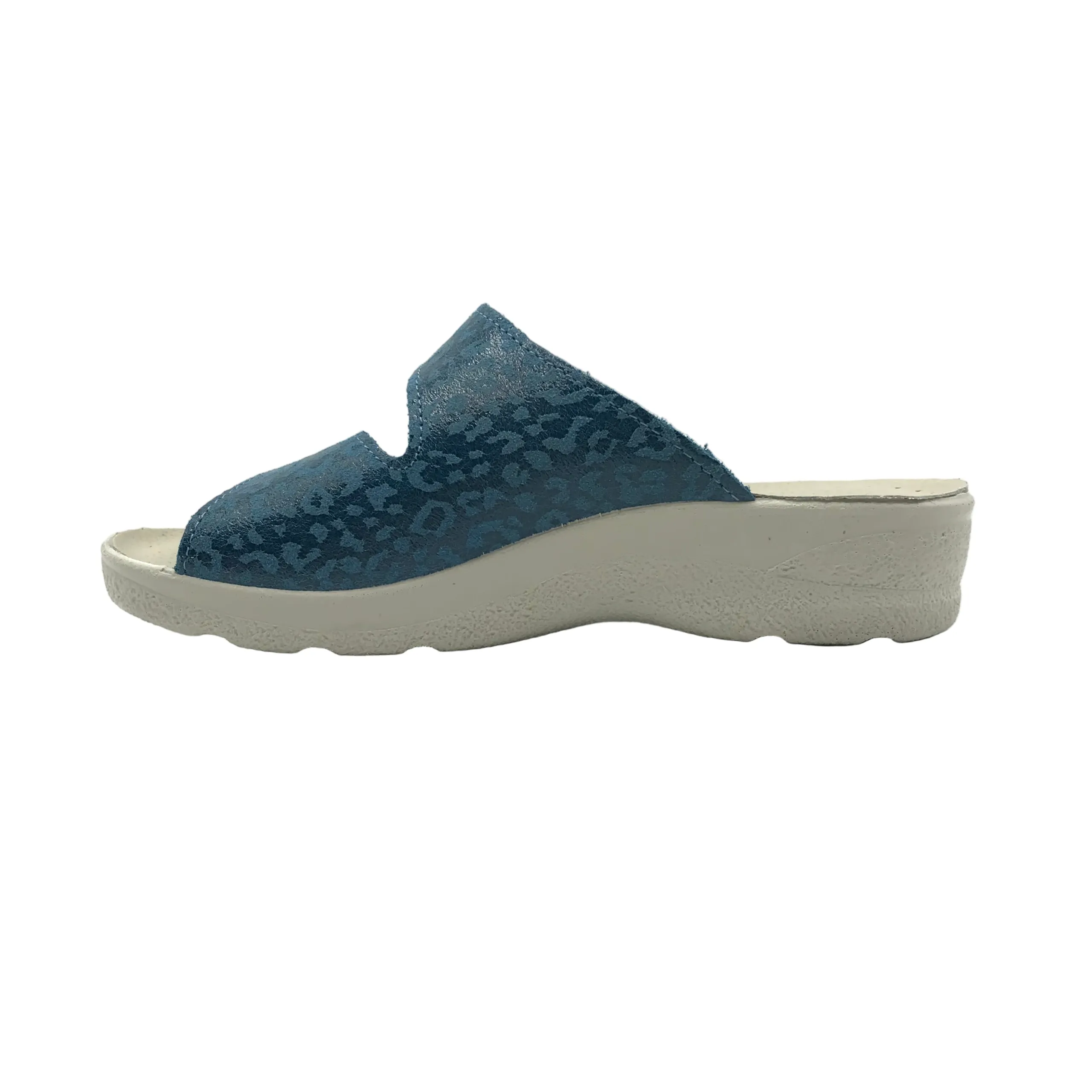 Saniflex | Ciabatte in vera pelle con velcri regolabili | 83262/10 - immagine 3