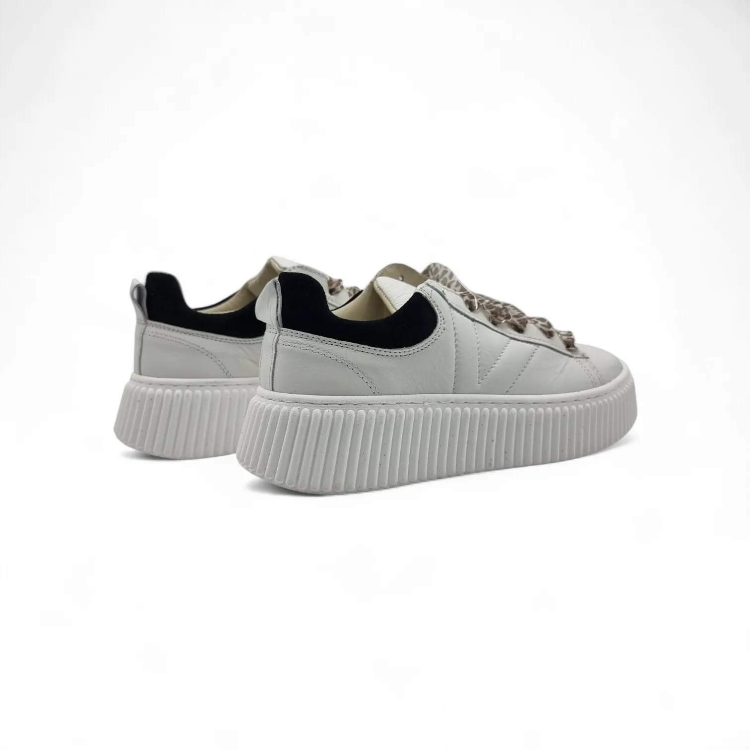 Kioss Vita 02 sneakers vera pelle suola alta - immagine 5