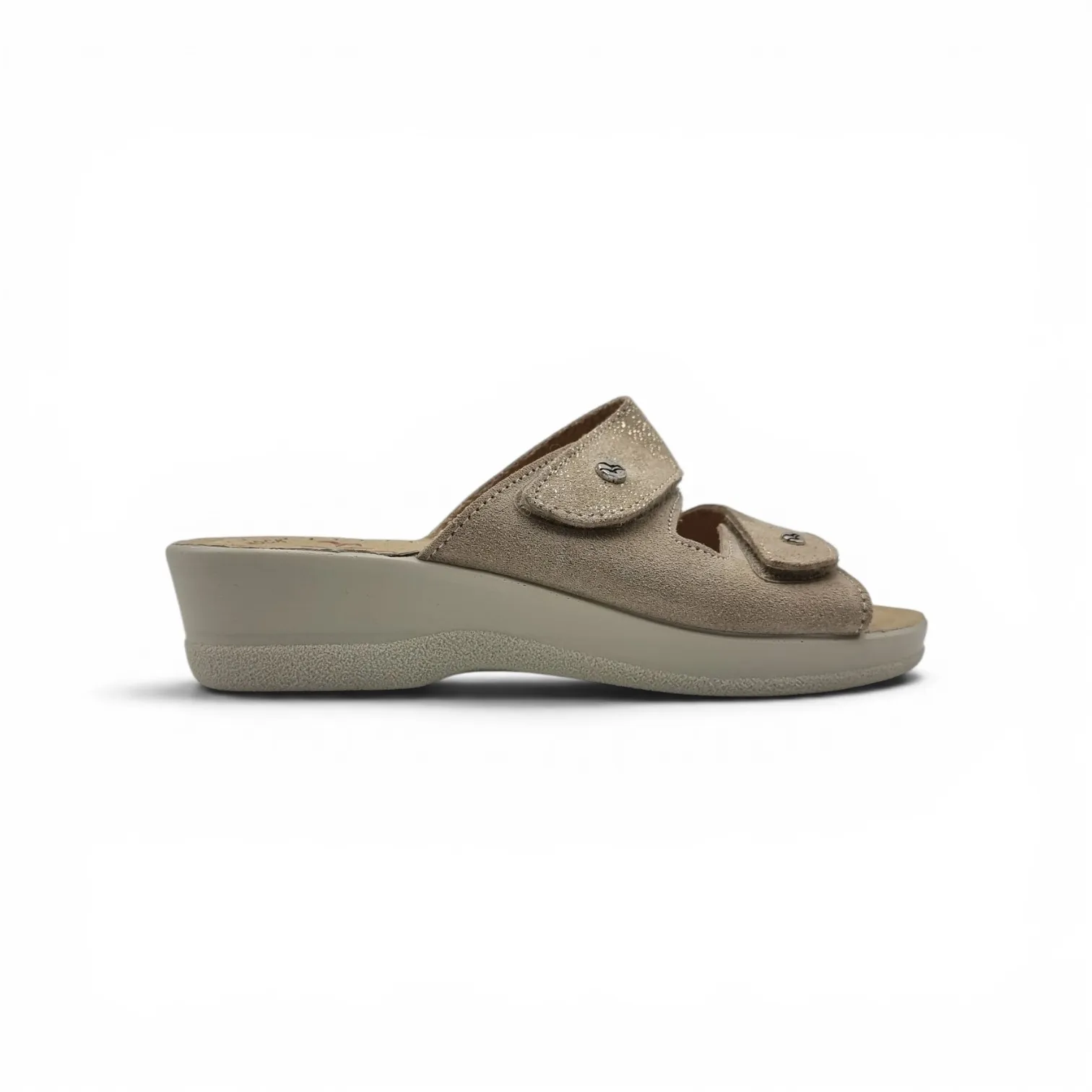 Fly Flot 63C66BE ciabatte in pelle con doppio velcro - immagine 3
